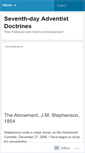 Mobile Screenshot of adventistdoctrines.wordpress.com