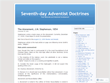 Tablet Screenshot of adventistdoctrines.wordpress.com