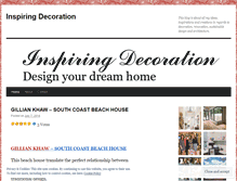 Tablet Screenshot of inspiringdecoration.wordpress.com