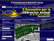 Tablet Screenshot of encuentroporlaliberacionanimal.wordpress.com