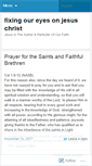 Mobile Screenshot of fixingoureyesonjesuschrist.wordpress.com