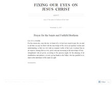 Tablet Screenshot of fixingoureyesonjesuschrist.wordpress.com