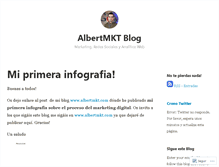 Tablet Screenshot of albertmkt.wordpress.com