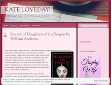 Tablet Screenshot of kateloveday.wordpress.com