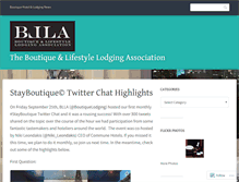 Tablet Screenshot of boutiquelodging.wordpress.com