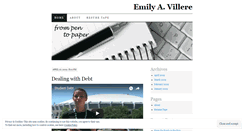 Desktop Screenshot of eavillere.wordpress.com