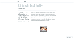 Desktop Screenshot of 32inchlcdhdtvs.wordpress.com
