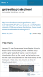 Mobile Screenshot of gstreetbaptistschool.wordpress.com