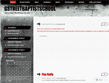 Tablet Screenshot of gstreetbaptistschool.wordpress.com