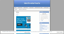 Desktop Screenshot of labclinveterinario.wordpress.com