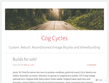 Tablet Screenshot of cogcycles.wordpress.com