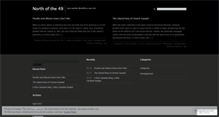 Desktop Screenshot of northofthe49.wordpress.com