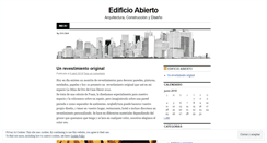 Desktop Screenshot of edificioabierto.wordpress.com