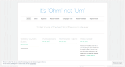 Desktop Screenshot of ohmnotum.wordpress.com