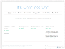 Tablet Screenshot of ohmnotum.wordpress.com