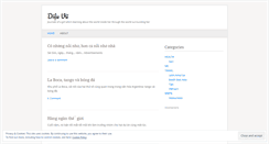 Desktop Screenshot of dieuvu.wordpress.com