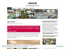 Tablet Screenshot of ethnicitidesign.wordpress.com