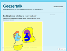 Tablet Screenshot of geezertalk.wordpress.com