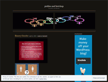 Tablet Screenshot of picklesandketchup.wordpress.com