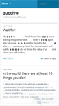 Mobile Screenshot of gucciyo.wordpress.com