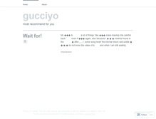 Tablet Screenshot of gucciyo.wordpress.com