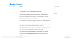 Desktop Screenshot of lisaravinteet.wordpress.com