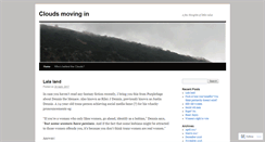 Desktop Screenshot of cloudsmovingin.wordpress.com