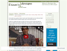 Tablet Screenshot of eileensdesignsetc.wordpress.com