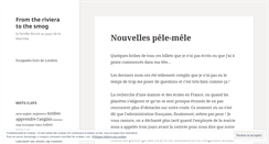 Desktop Screenshot of fromtherivieratothesmog.wordpress.com