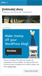Mobile Screenshot of intimatediary.wordpress.com