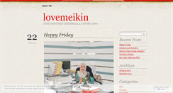 Desktop Screenshot of lovemeikin.wordpress.com