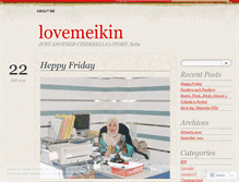 Tablet Screenshot of lovemeikin.wordpress.com