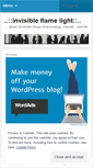 Mobile Screenshot of invisibleflamelight.wordpress.com