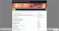 Desktop Screenshot of intentionalchristiancommunity.wordpress.com