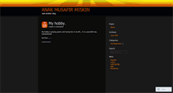 Desktop Screenshot of anakmusafir.wordpress.com