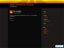 Tablet Screenshot of anakmusafir.wordpress.com