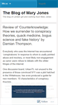 Mobile Screenshot of maryjonesblog.wordpress.com