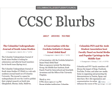 Tablet Screenshot of ccscblurbs.wordpress.com