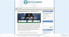 Desktop Screenshot of edtrainingcenter.wordpress.com