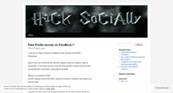 Desktop Screenshot of hacksocially.wordpress.com
