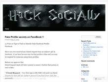 Tablet Screenshot of hacksocially.wordpress.com