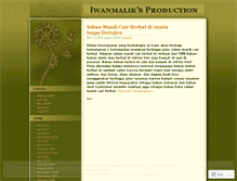 Tablet Screenshot of iwanmalik.wordpress.com