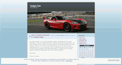 Desktop Screenshot of dodgecarsjournal.wordpress.com