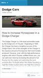 Mobile Screenshot of dodgecarsjournal.wordpress.com