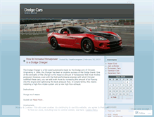 Tablet Screenshot of dodgecarsjournal.wordpress.com