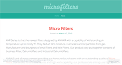 Desktop Screenshot of microfilters.wordpress.com