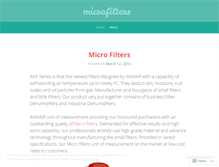 Tablet Screenshot of microfilters.wordpress.com