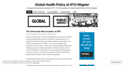 Desktop Screenshot of globalhealthpolicynyu.wordpress.com