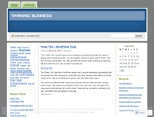 Tablet Screenshot of freshthinkingbusiness.wordpress.com