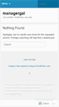 Mobile Screenshot of managergal.wordpress.com